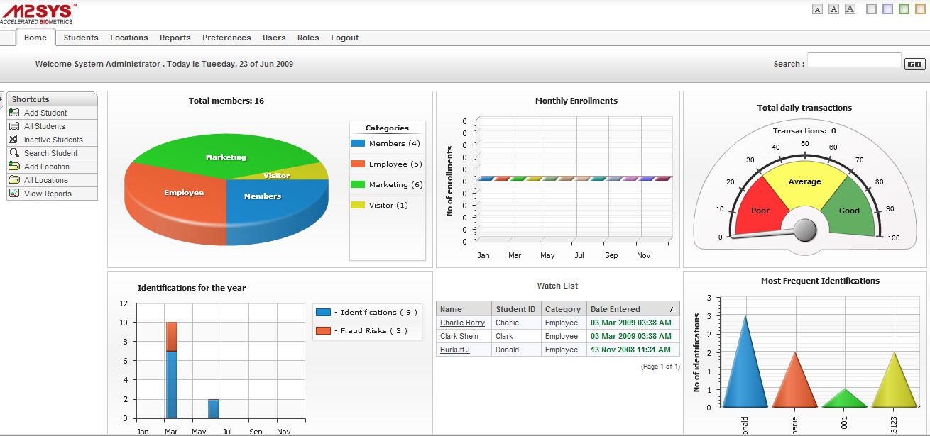 Bio-Tracker Check Cashing screen shot