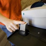 Northwoods Community Church member using M2-EasyScan fingerprint reader