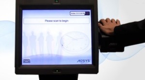 Using palm vein biometrics for workforce management