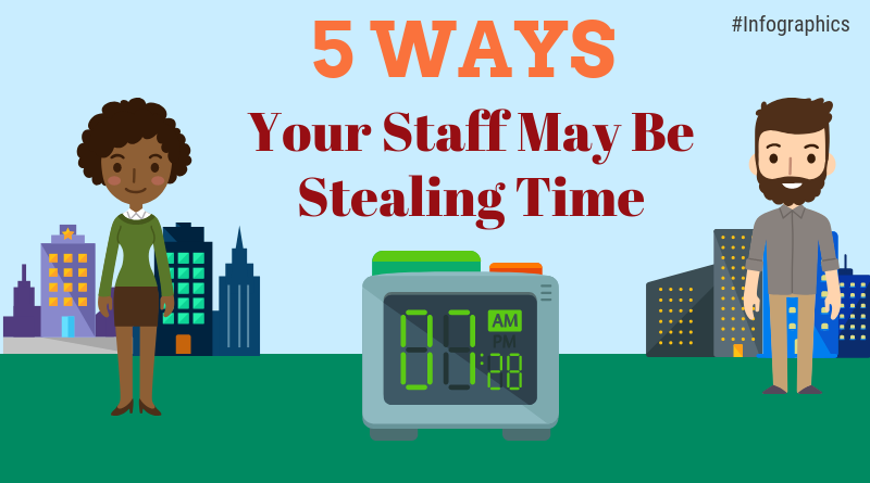 Infographics: 5 Ways Your Staff May Be Stealing Time