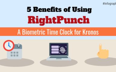 Infographics: 5 Benefits of Using RightPunch – A Biometric Time Clock for Kronos