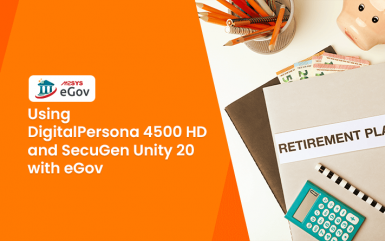 Using DigitalPersona U.are.U 4500 HD and SecuGen Unity 20 Bluetooth with M2SYS eGov