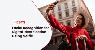 Facial recognition for digital identification using selfie