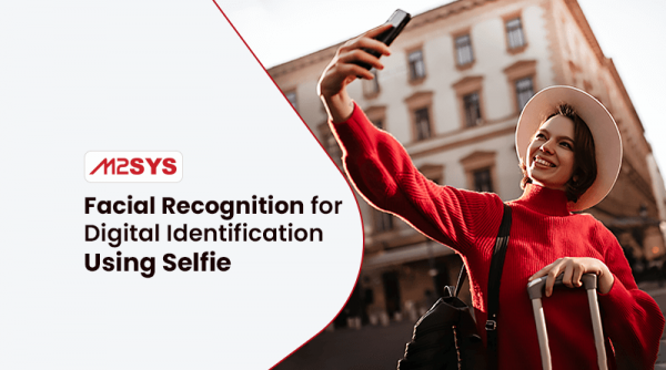 Facial recognition for digital identification using selfie