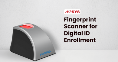 The use of a Mantra MFS 100 fingerprint scanner for Indian digital ID enrollment