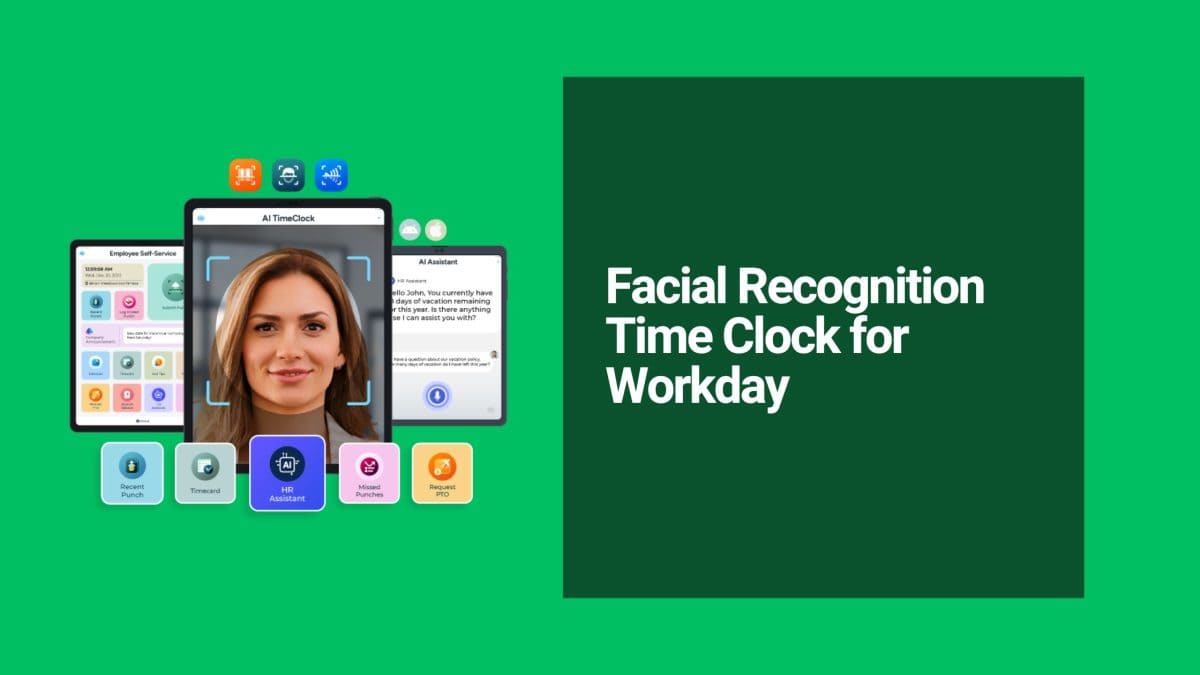 Buddy punching—when one employee clocks in or out for another—costs businesses thousands every year in wasted payroll. Traditional time cards, PINs, and even fingerprint scanners often fail to prevent it, leading to inaccurate records, compliance headaches, and frustrated HR teams. For organizations using Workday HCM, a facial recognition time clock delivers a simple, secure fix that eliminates time theft while syncing directly with payroll. Unlike bulky hardware systems that require expensive installations, modern facial recognition time clocks turn any existing tablet or iPad into a contactless biometric station. Employees simply look at the screen to clock in or out. Advanced AI verifies identity in seconds with spoof-resistant technology, ensuring only the right person records time—no badges, no codes, and no cheating. Why Facial Recognition Time Clocks Outperform Older Solutions Eliminates buddy punching instantly: Secure face biometrics make it impossible for friends to cover shifts, protecting your bottom line without invasive monitoring. Zero hardware costs: Works on tablets you already own—no new kiosks or wiring needed. This keeps implementation fast and budget-friendly for any size team. Real-time Workday sync: Clock-ins, absences, and hours flow automatically into Workday Time Tracking and Payroll. No manual entry, no double-checking, and fewer payroll errors. Employee-friendly self-service: Workers view schedules, request time off, and check accruals right at the clock, boosting satisfaction and reducing HR questions. Built-in AI assistant: Get instant answers on policies, automate approvals, and free HR for higher-value work—all while staying fully compliant with data privacy rules. This touchless approach also improves workplace safety by avoiding shared surfaces, making it ideal for any environment with hourly or shift-based staff. Businesses using Workday no longer need to choose between accuracy and affordability. A facial recognition time clock delivers both, cutting administrative waste and giving leaders trustworthy data for smarter decisions. Ready to end time theft and simplify payroll? Explore the affordable, touchless biometric AI TimeClock built specifically for Workday here: CloudApper AI TimeClock for Workday For the complete overview of how facial recognition technology transforms Workday time tracking, read the full source article: Facial Recognition Time Clock for Workday | CloudApper AI