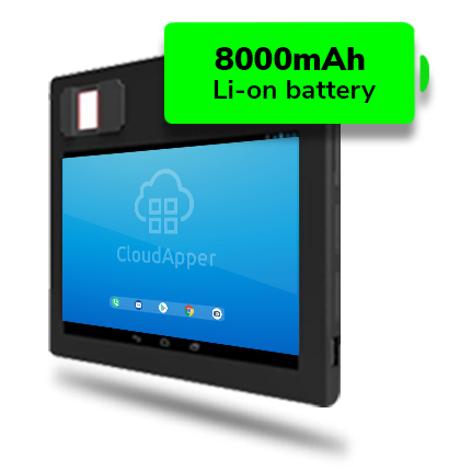 portable biometric tablet with the longest battery life