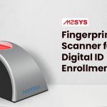 The use of a Mantra MFS 100 fingerprint scanner for Indian digital ID enrollment